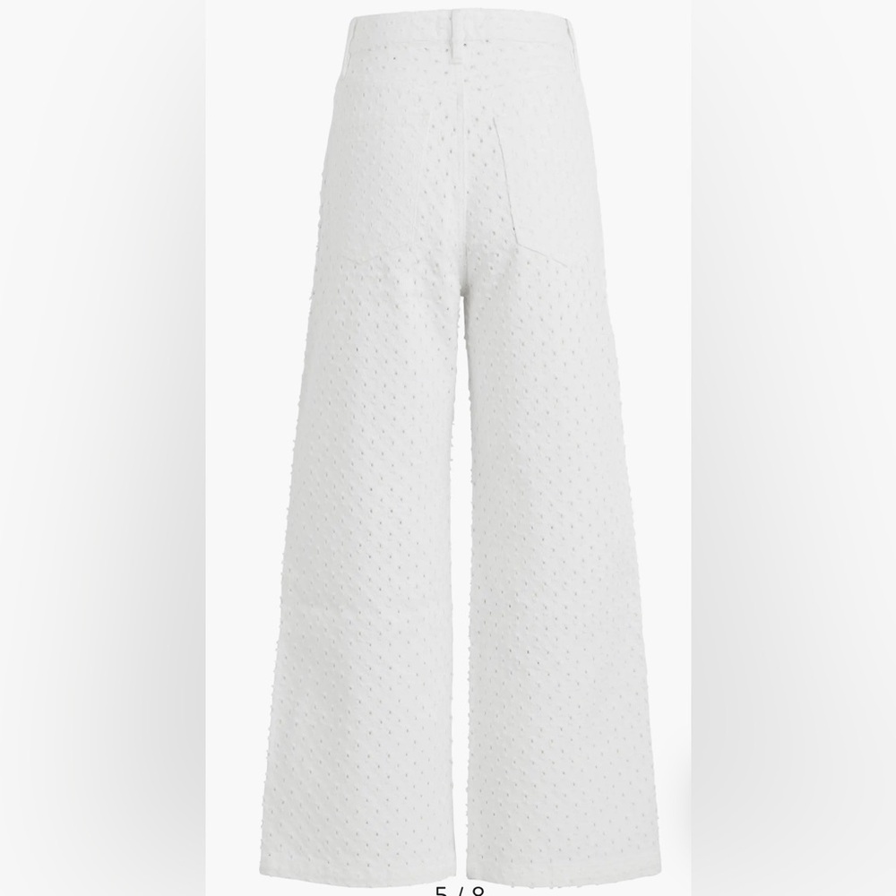 Favorite Daughter womens The Masha Super High Waist Wide Leg Jeans White Sz 27 - Picture 2 of 12